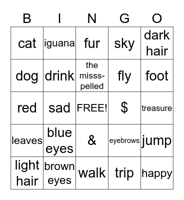 Random Bingo Card