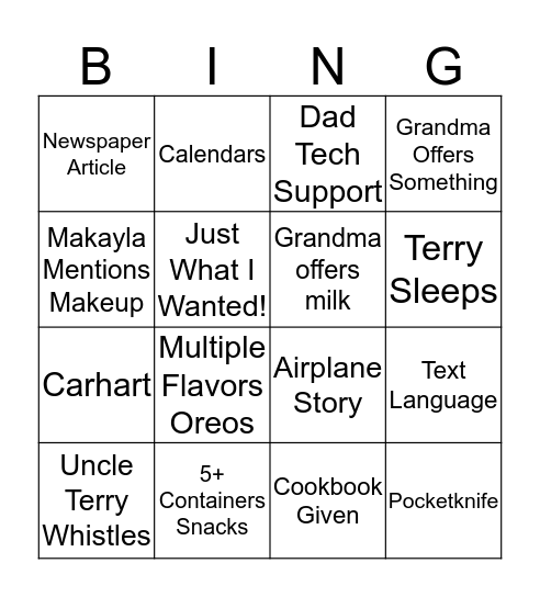 Bingo Card