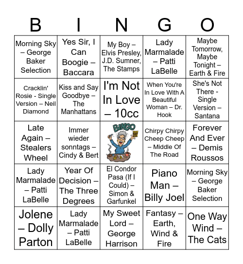 Bingo Oude Doos Bingo Card