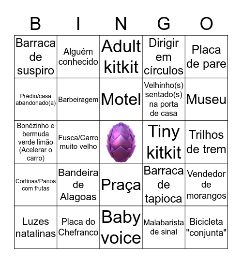 Rolê Draconius Bingo Card