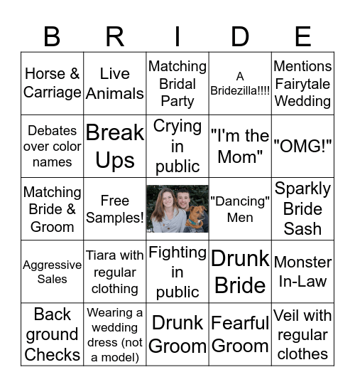 Wedding Expo Bingo Card