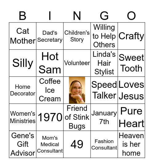 Happy 49th Birthday Loretta Bingo Card