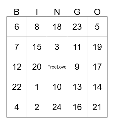 Alaska New Years 19 Bingo Card