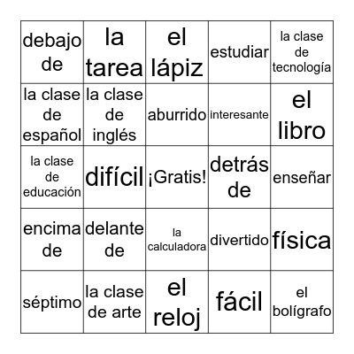 Las clases Bingo Card