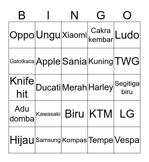 Walter Bingo Card