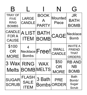 January Bingo Card