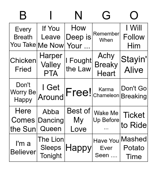 BINGO Card