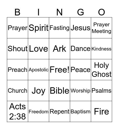 Breakout  Bingo Card