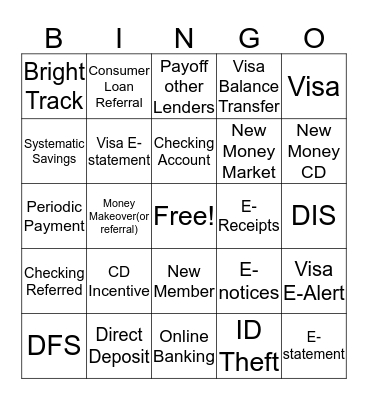 Dupaco Bingo Card