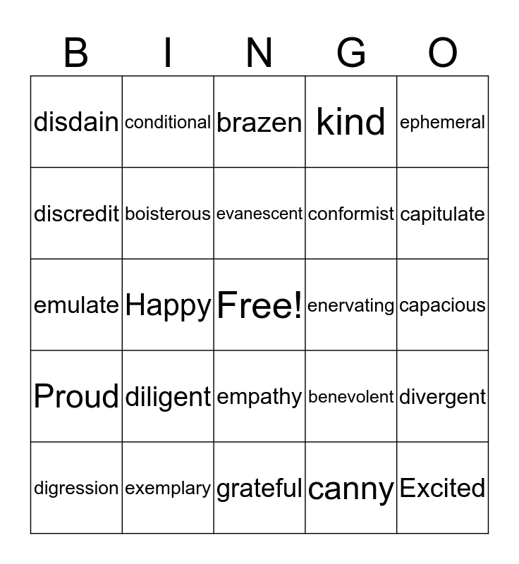 WEEK 1 2 and 3 combined for ........ Bingo Card