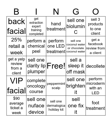 LE JANUARY BINGO Card