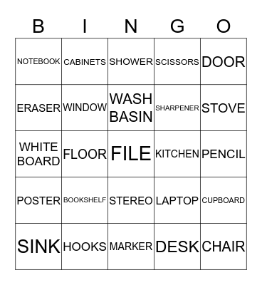 ANIMALS Bingo Card