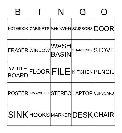 ANIMALS Bingo Card