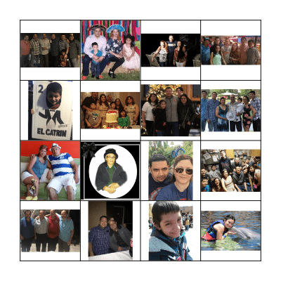 Loteria Familia Rosales  Bingo Card