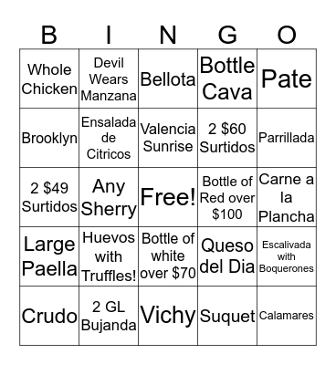 HAPPY NEW YEAR BINGO! Bingo Card