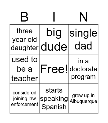 BINGO Card