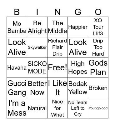 Goodbye 2018! Bingo Card