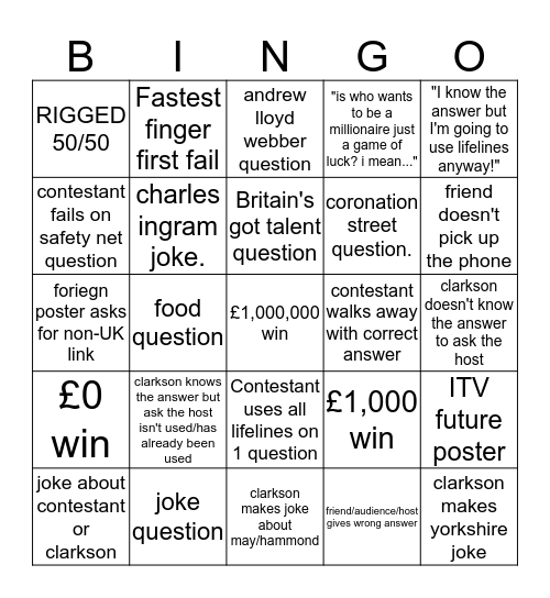 /wwtbam/ bingo Card