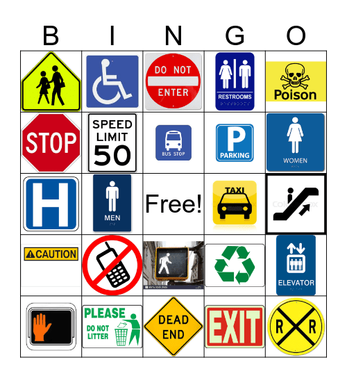 Community Sign Bingo Card