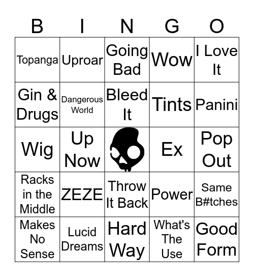 DJ BINGO (Round 3) Bingo Card