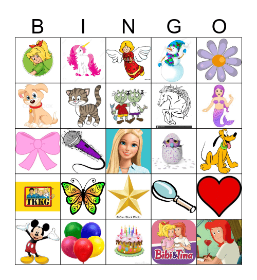 Emilia's Geburtstagsbingo Card