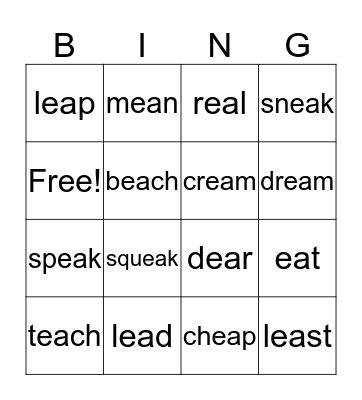 ea Bingo Card