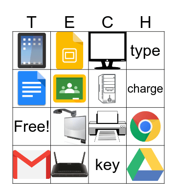 Tech BINGO Card
