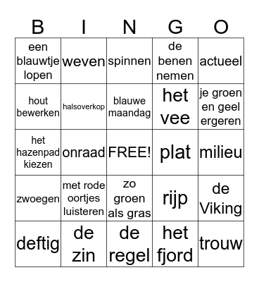 groep 5 oud oost december 2013 Bingo Card