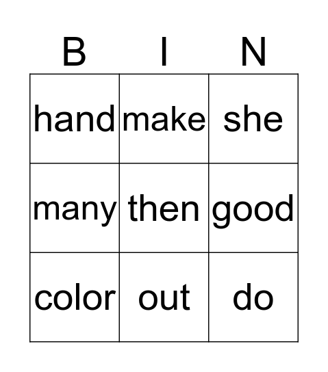 January Bingo  Bingo Card