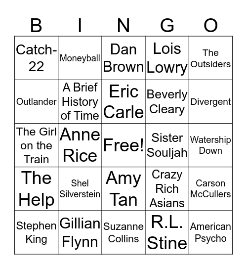 Book Bingo! Bingo Card