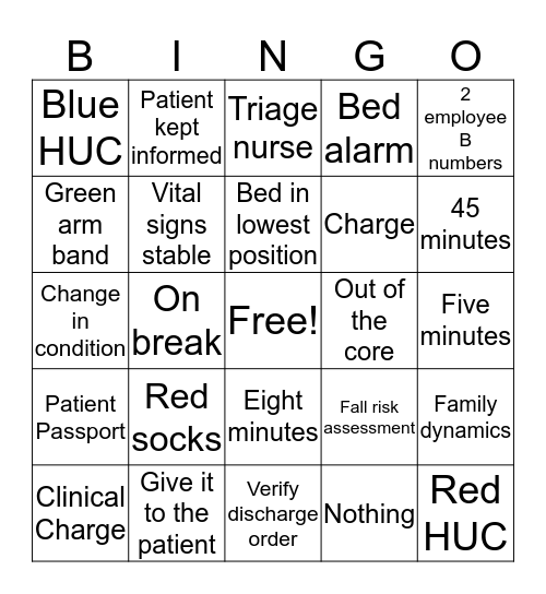 EC Knowledge Bingo Card