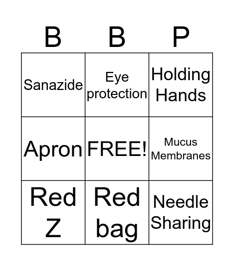 HIV Bingo Card