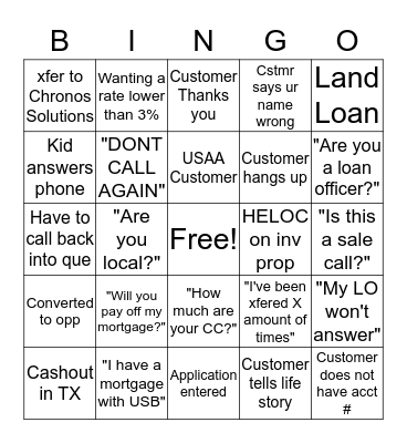LC Bingo Card