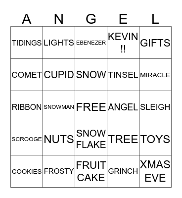 DFSM HOLIDAY BINGO Card