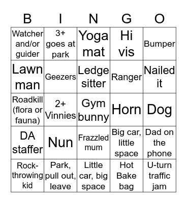 WINDOW BINGO Card