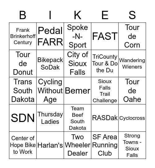 Visit the 24 tables and get their box checked and return to RASDak table Bingo Card