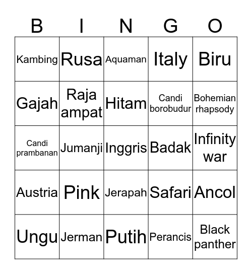 쏨쏨 Bingo Card