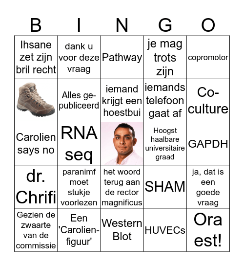 Promotie Bingo Card