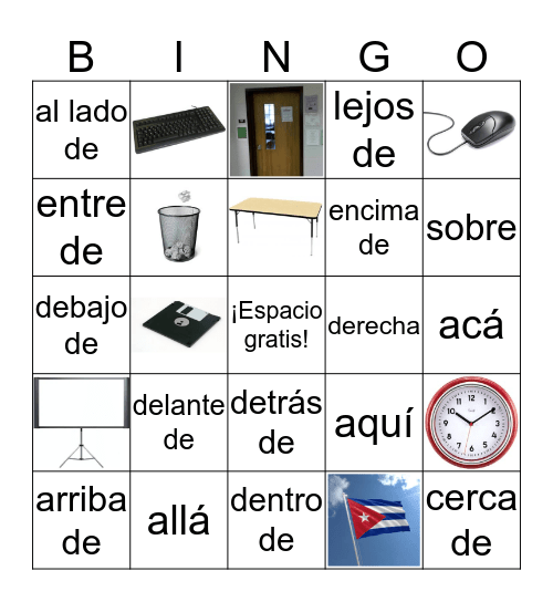 Las direcciones y los objetos de la clase  Bingo Card