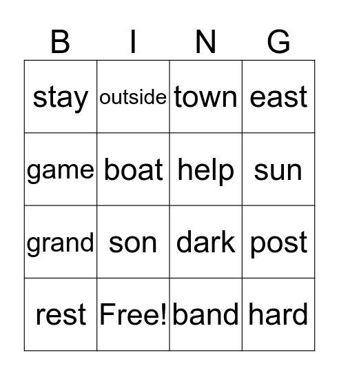 Bingo Card