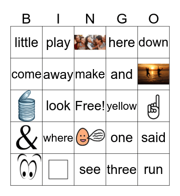 WORD Bingo Card