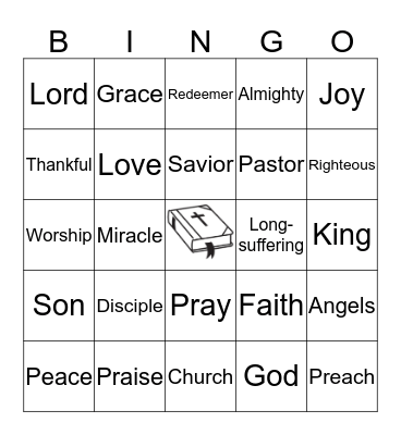 Morning Star Bible Bingo  Bingo Card