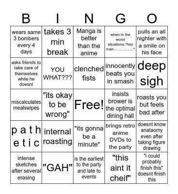Phil Bingo Card