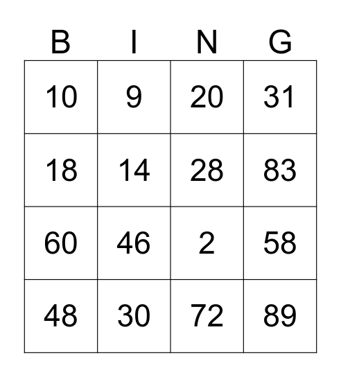 GPI Kaart 2 Bingo Card