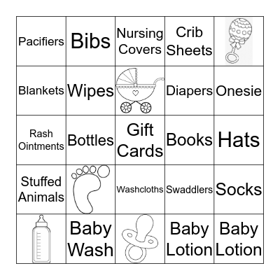 Timilah's Baby Bingo Card