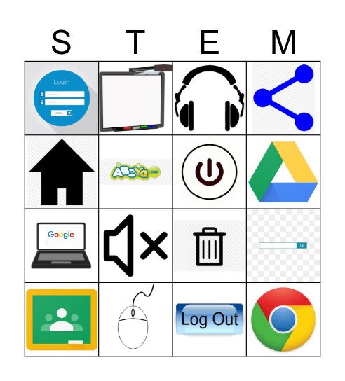 Computer Lab Bingo Card