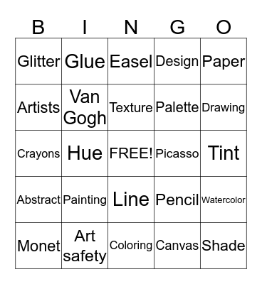 ART BINGO Card