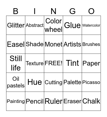 ART BINGO Card