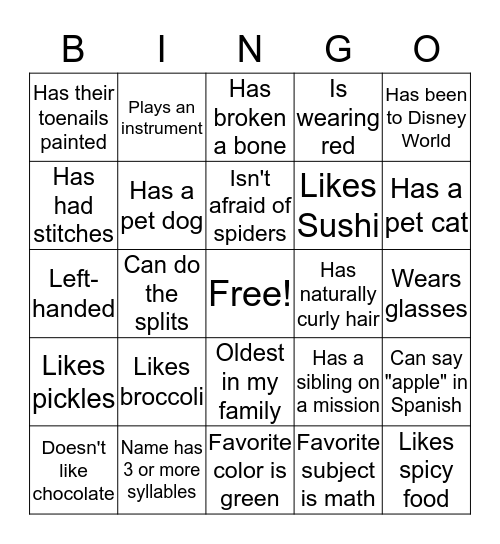 Beehive Bingo Card