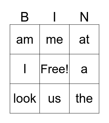 The Play (PM 2) Bingo Card